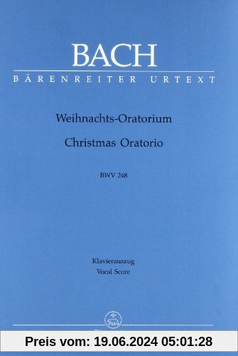 Weihnachtsoratorium BWV 248. Klavierauszug/Vocale Score
